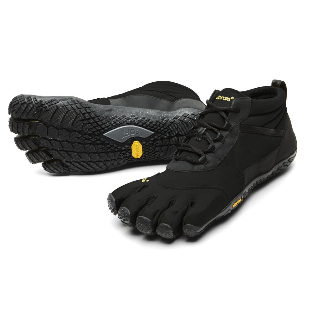 Vibram FiveFingers Heren V-Trek Insulated - Bergschoenen Zwart - 571603ZWI